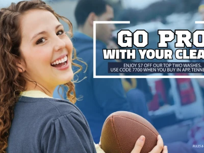 Go Pro with Your Clean! Enjoy $7 off our top two washes. Use code 7700 when you buy in app, Tennessee. Rules & restrictions apply.