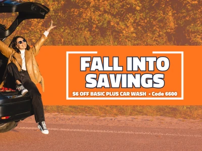 Fall Into Savings - $6 Off Basic Plus Car Wash - Code 6600