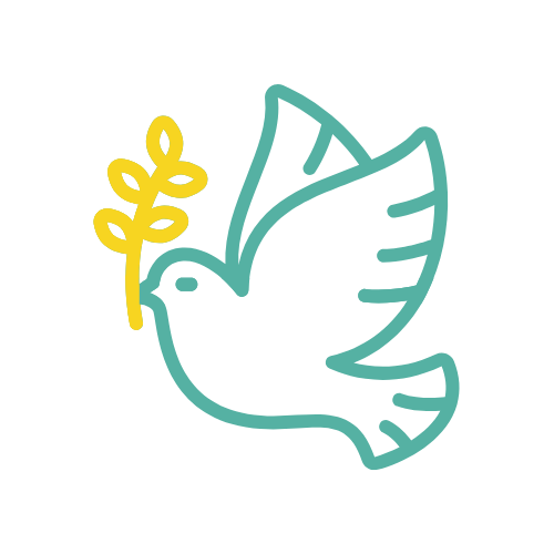 ZIPS Car Wash brand teal and yellow graphic dove carrying olive branch
