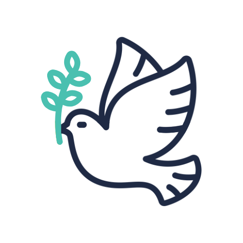 ZIPS Car Wash brand navy and teal graphic dove carrying olive branch