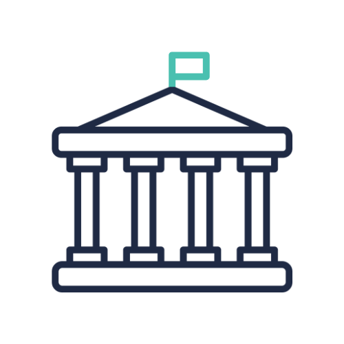 ZIPS Car Wash brand navy and teal graphic four-column building with flag on top