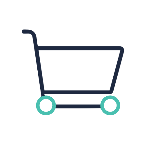 ZIPS Car Wash brand navy and teal graphic shopping cart